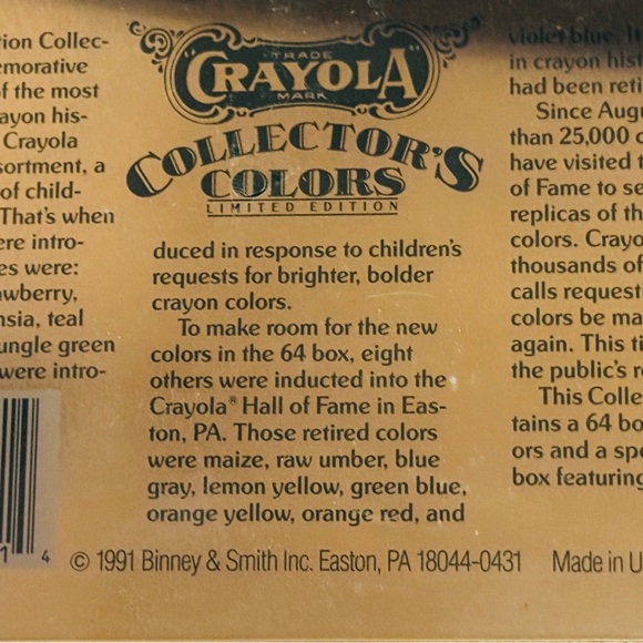VTG NOS Gifting Bundle Collector Tin Crayola Crayons w/2 Artisan Coloring Books - Picture 10 of 11